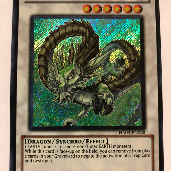 yugioh naturia cards Yugioh Naturia Barkion HA03-EN028 Secret Rare Unlimited Edition Near M