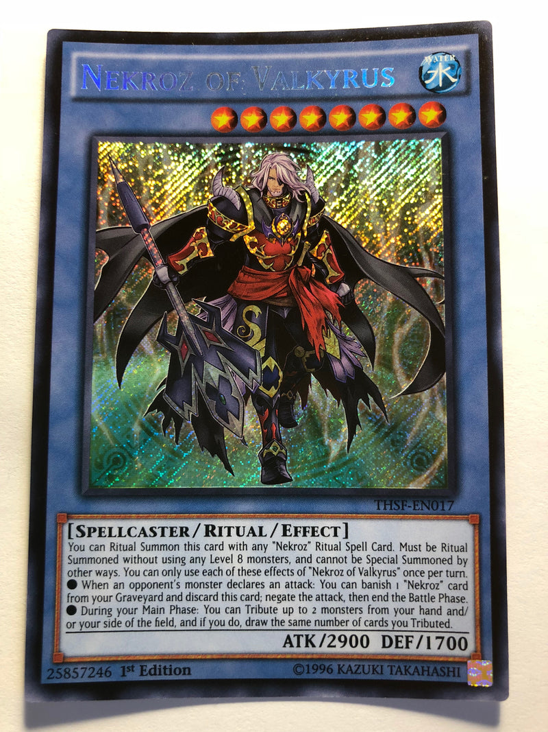 Yugioh Nekroz of Valkyrus THSF-EN017 Secret Rare 1st Edition Near Mint