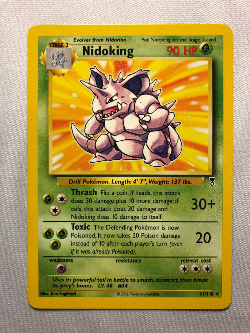 Nidoking 31/110 Non-Holo Rare Legendary Collection Pokemon Card Near M Nidoking 31/110 Non-Holo Rare Legendary Collection Pokemon Card Near M