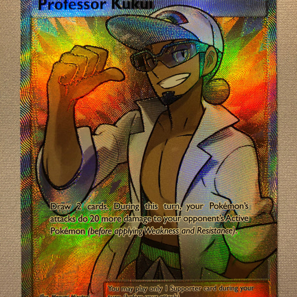 Professor Kukui 148/149 Full Art Holo Ultra Rare Pokemon Card Near Mint Professor Kukui 148/149 Full Art Holo Ultra Rare Pokemon Card Near Mint