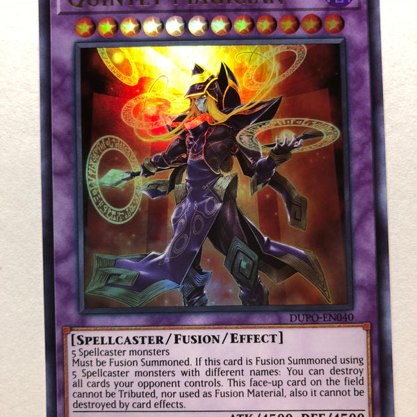 Yugioh Quintet Magician DUPO-EN040 Ultra Rare 1st Edition Near Mint