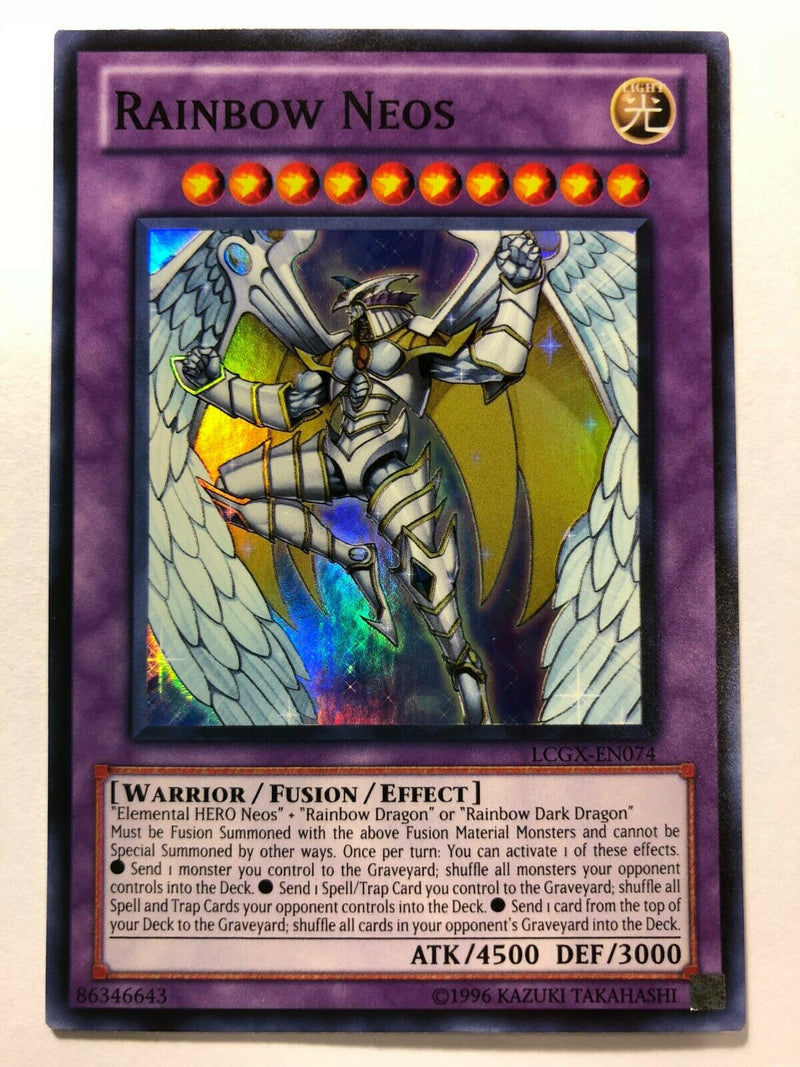 yugioh rainbow neos deck Yugioh Rainbow Neos LCGX-EN074 Unlimited Edition Super Rare Near Mint