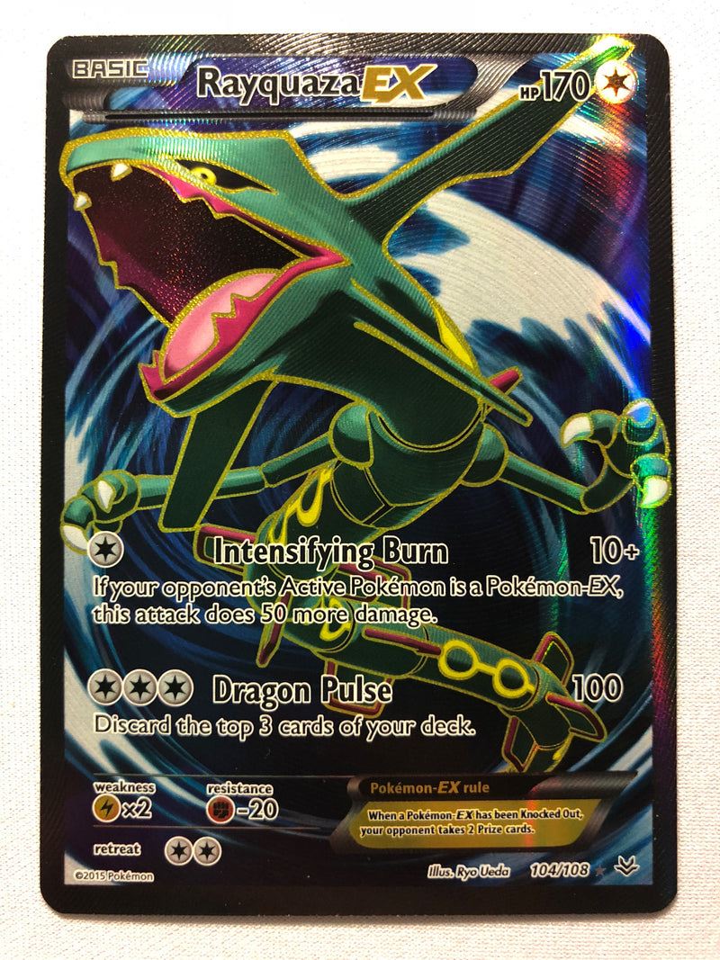 Rayquaza EX Full Art FA 104/108 Roaring Skies Holo Ultra Rare Pokmon Rayquaza EX Full Art FA 104/108 Roaring Skies Holo Ultra Rare Pokmon