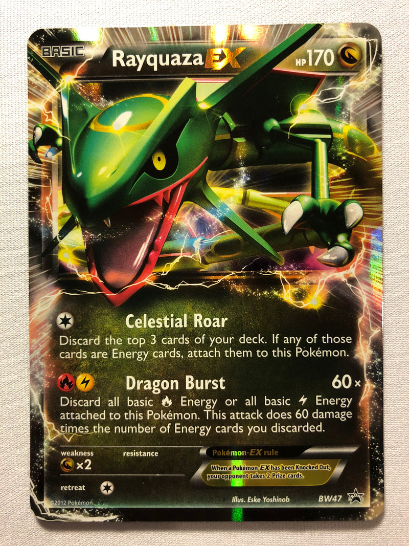 Rayquaza EX BW47 Black Star Promo Holo Rare Pokemon Card Near Mint