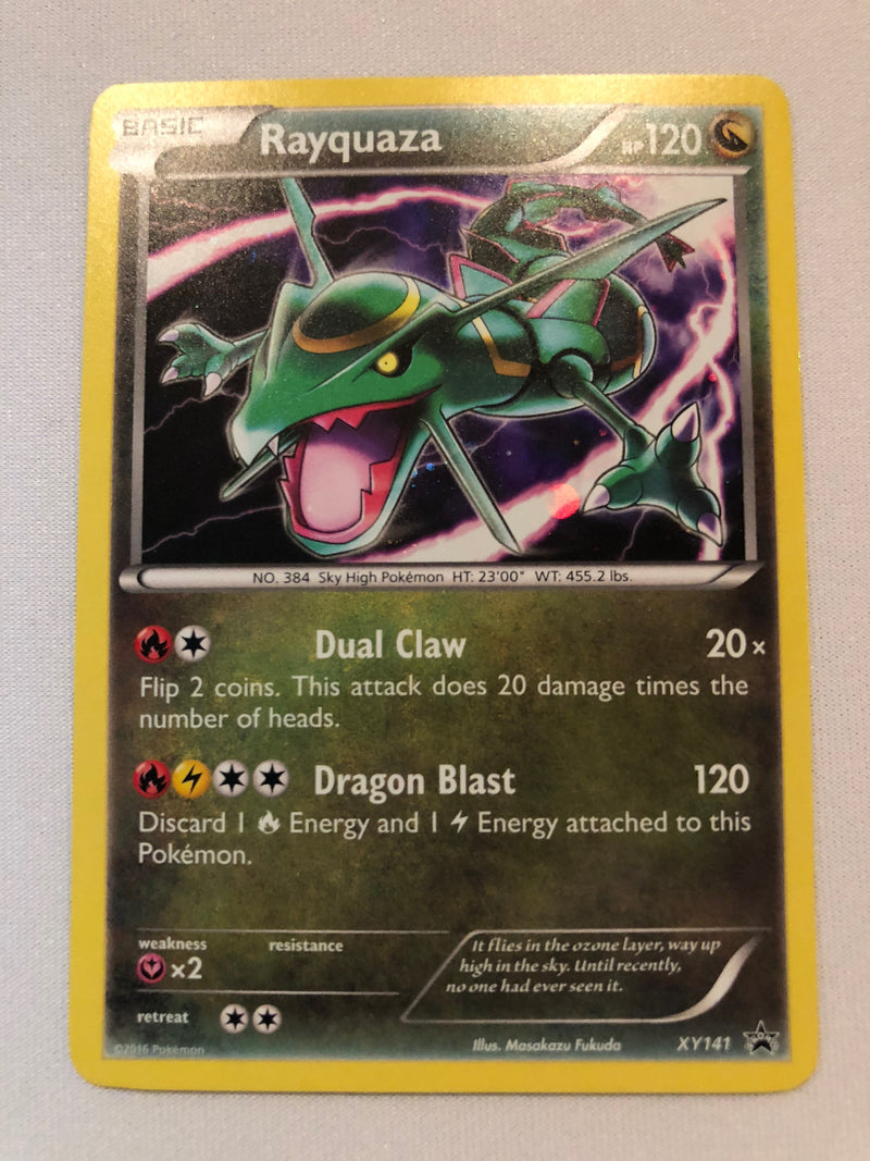 Rayquaza XY141 Holo Rare Black Star Promo Pokemon Card Near Mint