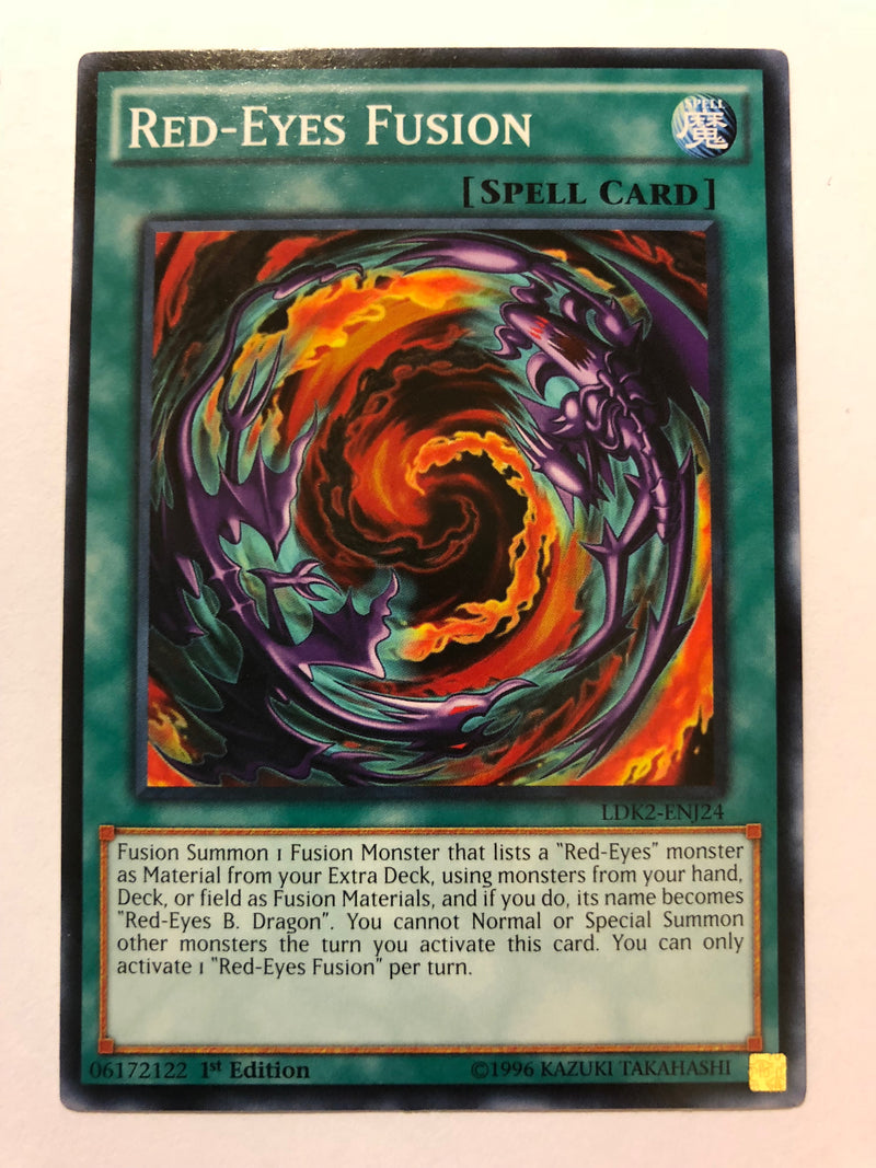 Yugioh Red-Eyes Fusion LEDU-EN006 Common 1st Edition Near Mint