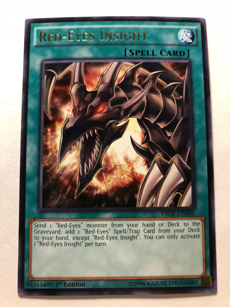 Yugioh Red-Eyes Insight INOV-EN060 Rare 1st Edition Near Mint