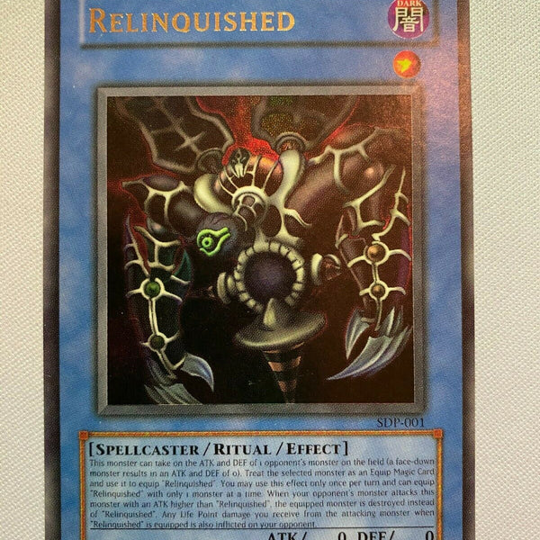 Yugioh Relinquished SDP-001 Unlimited Ultra Rare Yugioh Relinquished SDP-001 Unlimited Ultra Rare