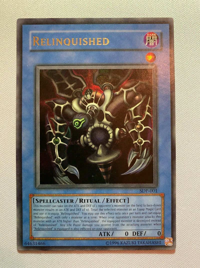 Yugioh Relinquished SDP-001 Unlimited Ultra Rare Yugioh Relinquished SDP-001 Unlimited Ultra Rare