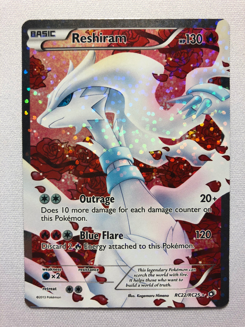 Reshiram RC22/RC25 Full Art Radiant Collection Pokemon Card NM Reshiram RC22/RC25 Full Art Radiant Collection Pokemon Card NM