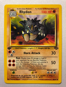 Rhydon 45/64 1st Edition Jungle Uncommon Pokemon Card Near Mint
