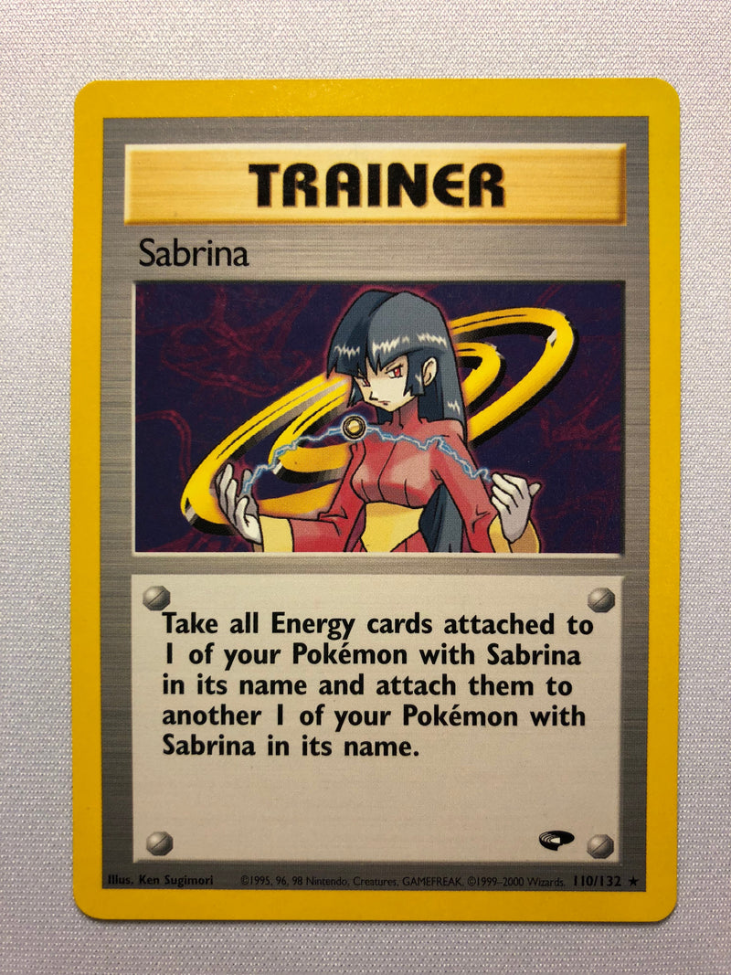all sabrina pokemon cards Sabrina 110/132 Rare Gym Challenge Pokemon Card Near Mint