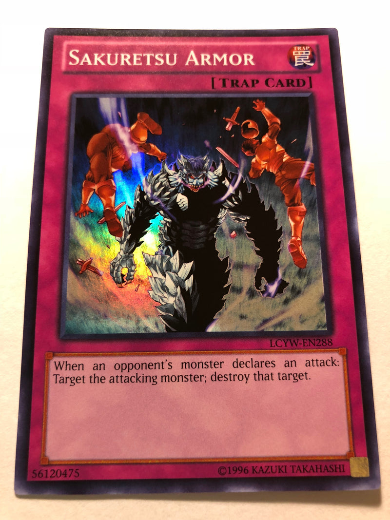 yugioh armor trap card Yugioh Sakuretsu Armor LCYW-EN288 Unlimited Edition Super Rare Near Mi