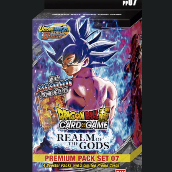 Dragon Ball Super TCG UW7 Realm Of The Gods Premium Pack Booster [PP07