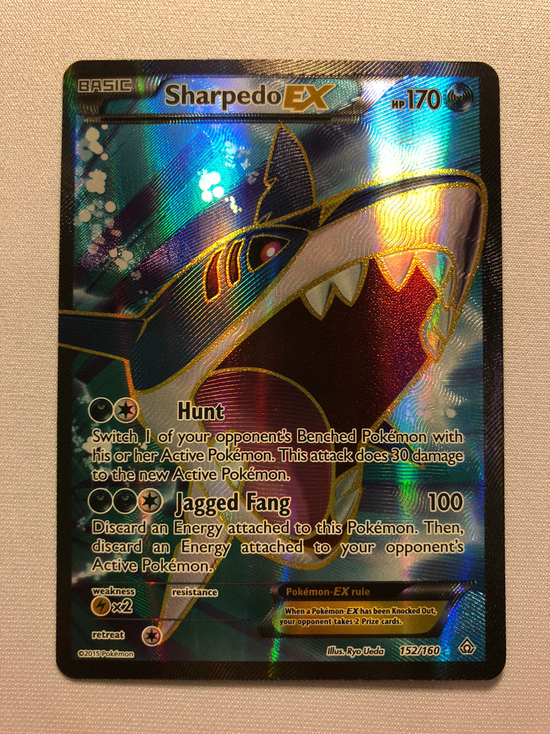 Sharpedo EX 152/160 Full Art XY Primal Clash Holo Rare Pokemon Card Ne Sharpedo EX 152/160 Full Art XY Primal Clash Holo Rare Pokemon Card Ne