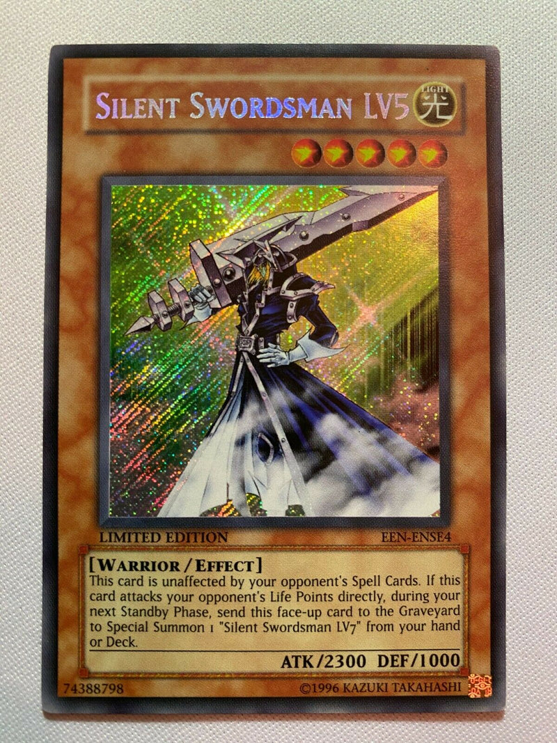 Yugioh Silent Swordsman LV5 EEN-ENSE4 Limited Edition Secret Rare Near Mint