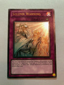 Yugioh Solemn Warning DREV-EN077 Ultimate Rare 1st Edition Near Mint