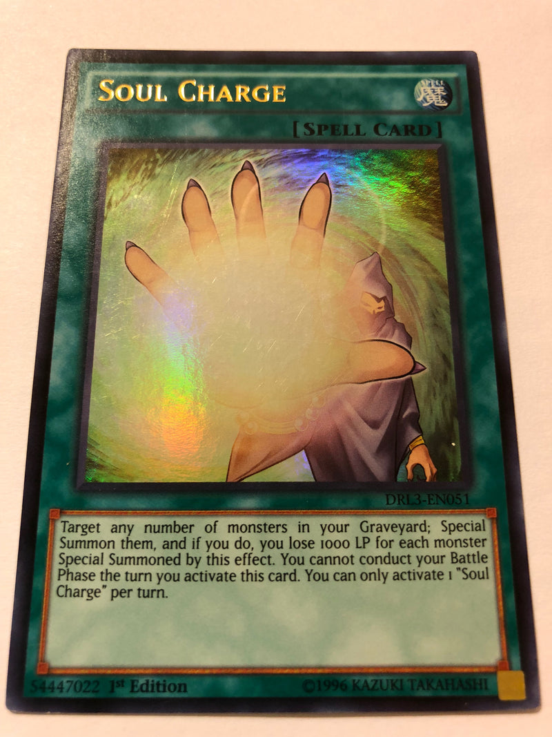 Yugioh Soul Charge DRL3-EN051 1st Edition Ultra Rare Near Mint