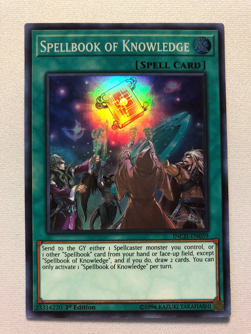 Yugioh Spellbook of Knowledge INCH-EN059 Super Rare 1st Edition Near Mint