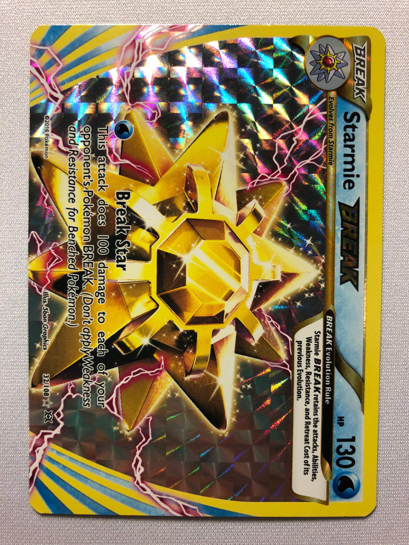 Starmie BREAK 32/108 XY Evolutions Holo Rare Pokemon Card Near Mint Starmie BREAK 32/108 XY Evolutions Holo Rare Pokemon Card Near Mint