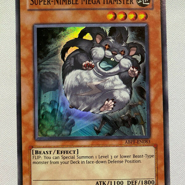 Yugioh Super-Nimble Mega Hamster ABPF-EN083 Super Rare Near Mint
