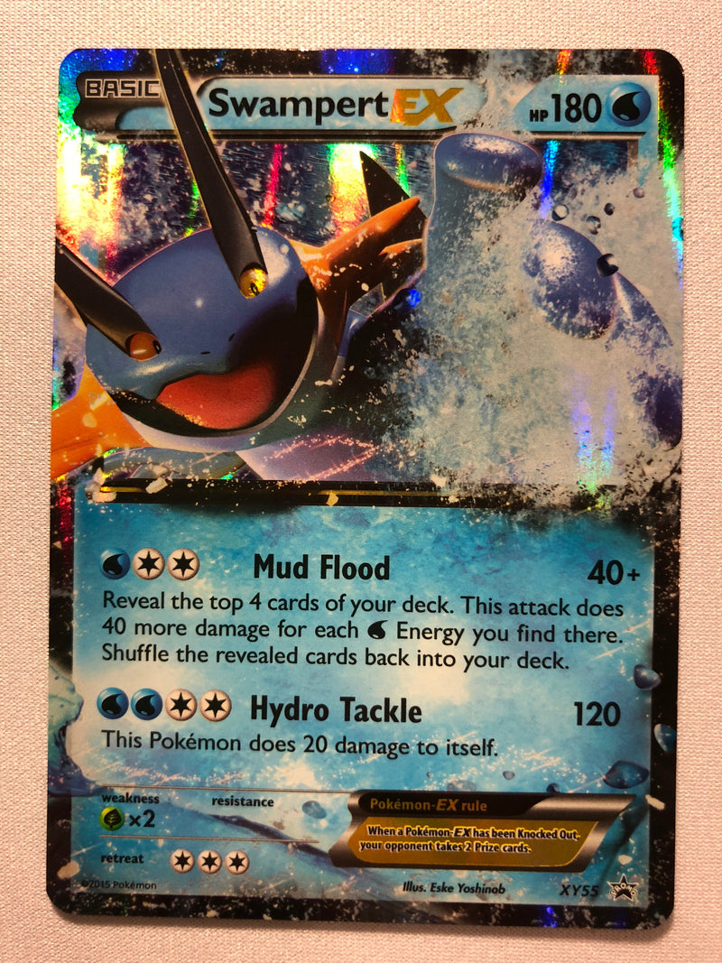 Swampert EX XY55 Holo Rare Pokemon Card Near Mint