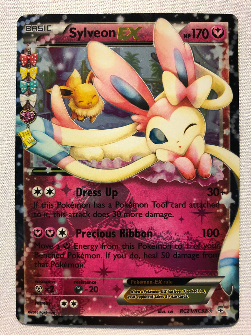 Sylveon EX RC21/RC32 Generations Radiant Collection Ultra Rare Pokemon Card NM