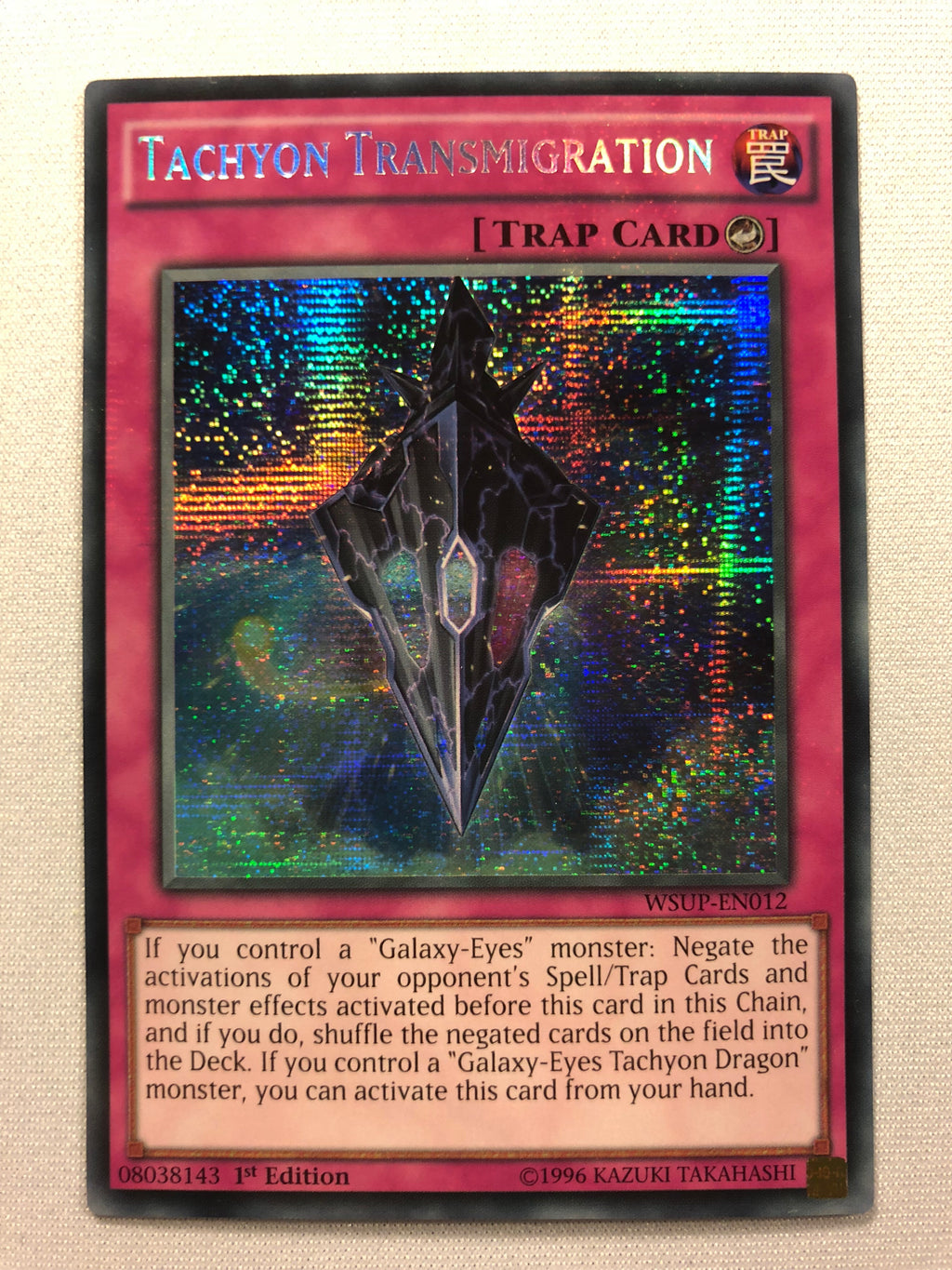 Yugioh Tachyon Transmigration WSUP-EN012 Secret Rare 1st Edition Near