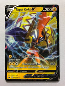 Tapu Koko V 072/202 Half Art Holo Ultra Rare Pokemon Card Near Mint