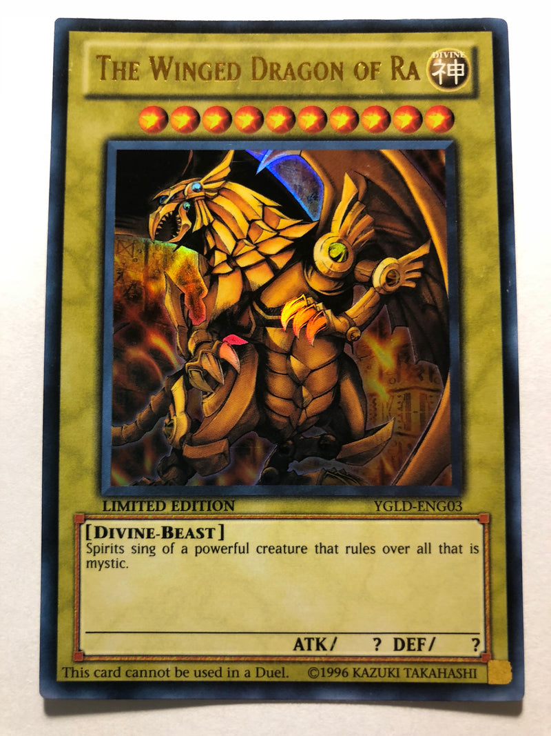 Yugioh The Winged Dragon of Ra YGLD-ENG03 Ultra Rare Limited Edition Near Mint