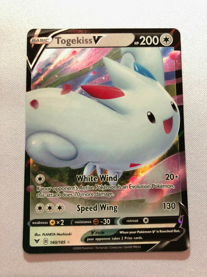 Togekiss V 140/185 Holo Ultra Rare Pokemon Card Near Mint