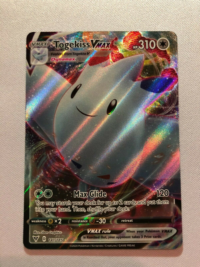 Togekiss VMAX 141/185 Ultra Rare Vivid Voltage Holo Pokemon Card Near Mint