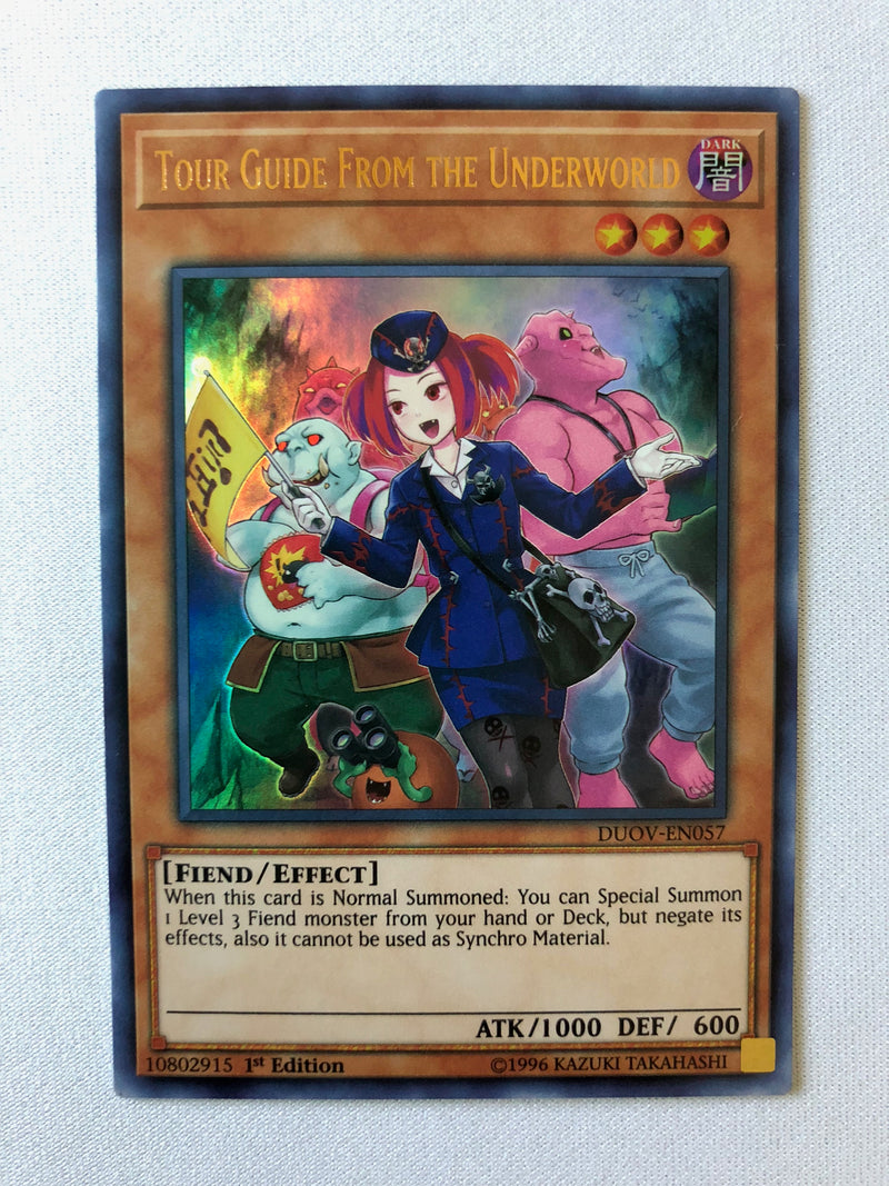 Yugioh Tour Guide from the Underworld DUOV-EN057 Ultra Rare 1st Edition Near Mint