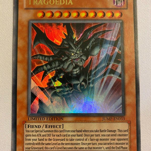 Yugioh Tragoedia JUMP-EN033 Limited Edition Ultra Rare Near Mint Yugioh Tragoedia JUMP-EN033 Limited Edition Ultra Rare Near Mint