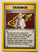 Blaine 17/132 Holo Rare Gym Challenge Pokemon Card Near Mint