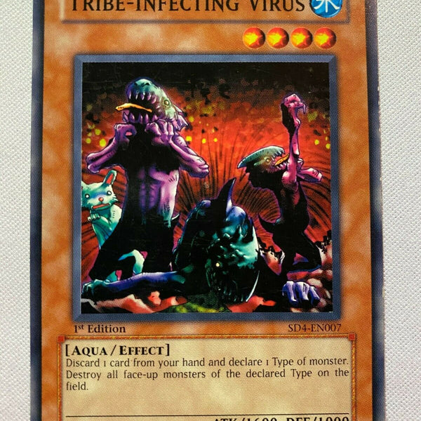 Yugioh Tribe Infecting Virus SD4-EN007 1st Edition Common Near Mint