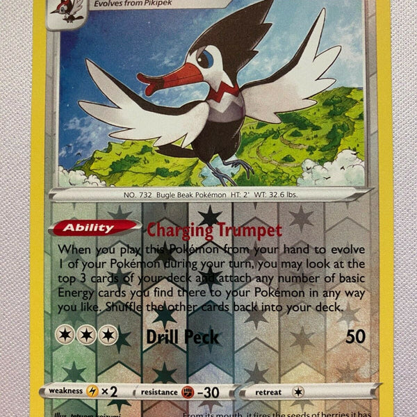 trumbeak pokemon card Trumbeak 144/185 Rare Vivid Voltage Reverse Holo Pokemon Card Near Min
