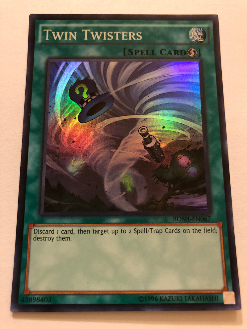 Yugioh Twin Twisters BOSH-EN067 Super Rare Unlimited Edition Near Mint