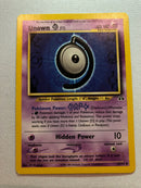Unown D 47/75 Uncommon Neo Discovery Pokemon Card Near Mint
