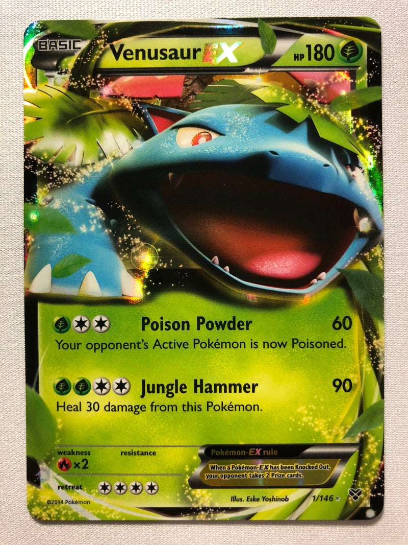 Venusaur EX 1/146 Holo Ultra Rare Pokemon Card Near Mint