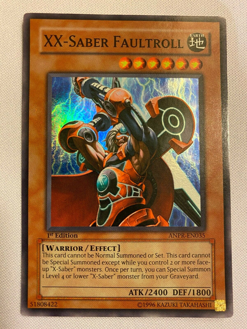 Yugioh XX-Saber Faultroll 1st Edition Super Rare Near Mint