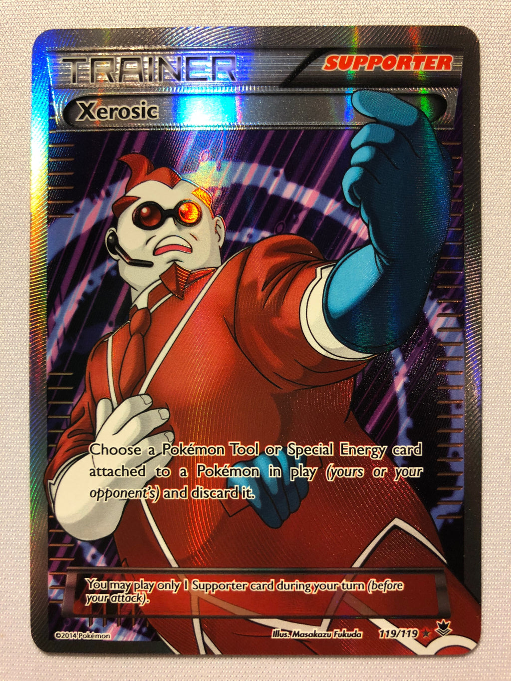 Xerosic 119/119 Holo Ultra Rare XY Phantom Forces Pokemon Card Near Mi Xerosic 119/119 Holo Ultra Rare XY Phantom Forces Pokemon Card Near Mi