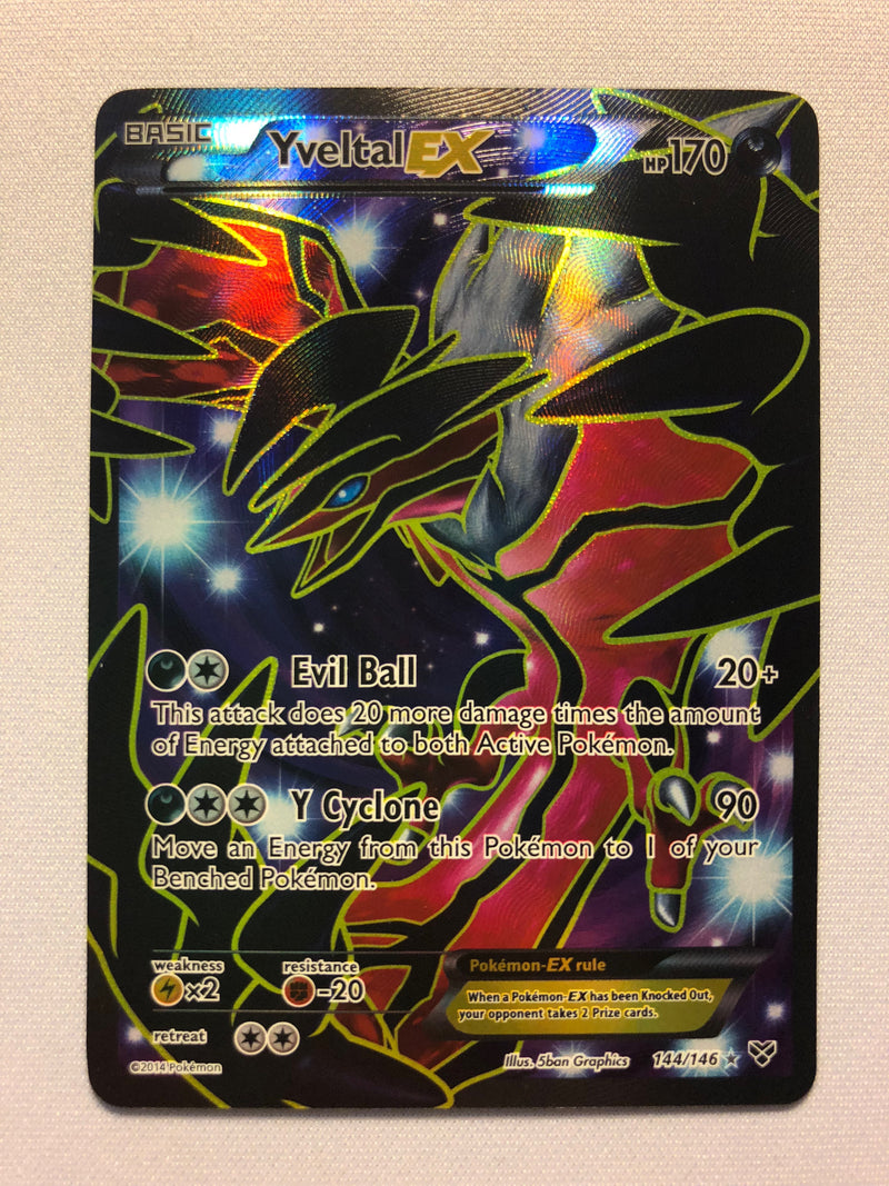 Yveltal EX 144/146 Holo Ultra Rare Holo Pokemon Card Near Mint