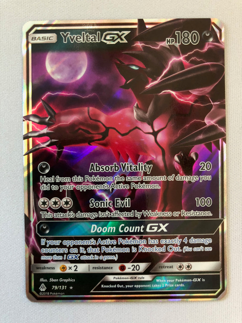 yveltal pokemon card price Yveltal GX 79/131 Ultra Rare Forbidden Light Pokemon Card Near Mint