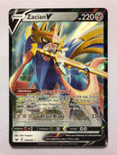 Zacian V 138/202 Holo Rare Sword & Shield Pokemon Card Near Mint