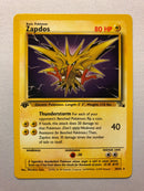 Zapdos 30/62 Rare 1st Edition Fossil Set Pokemon Card Near Mint