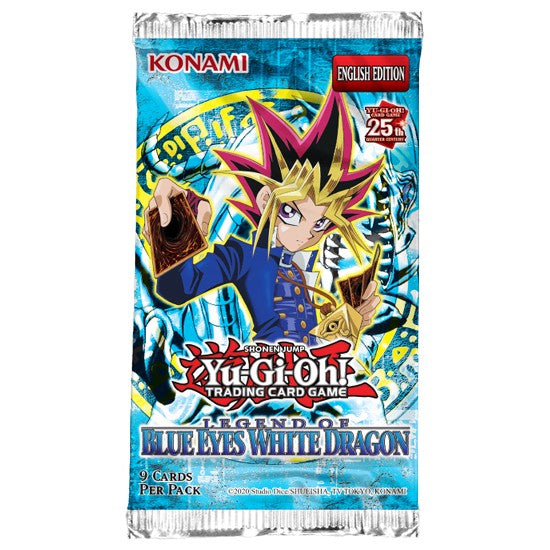 Yugioh 25th Anniversary 5 Booster Boxes Bundle Invasion of Chaos, Legend of Blue-Eyes White Dragon, Metal Raiders, Pharoah's Servant, and Spell Ruler