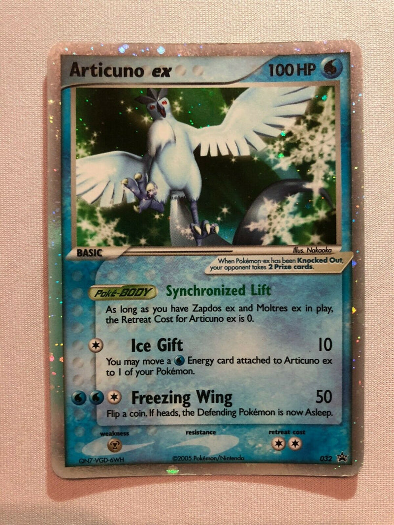 Articuno ex 032 Black Star Promo Holo Rare Pokemon Card Near Mint