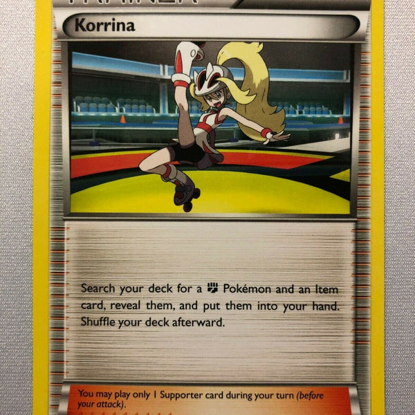 Supporter Korrina 95/111 XY Furious Fist Uncommon Pokemon Card Near Mi