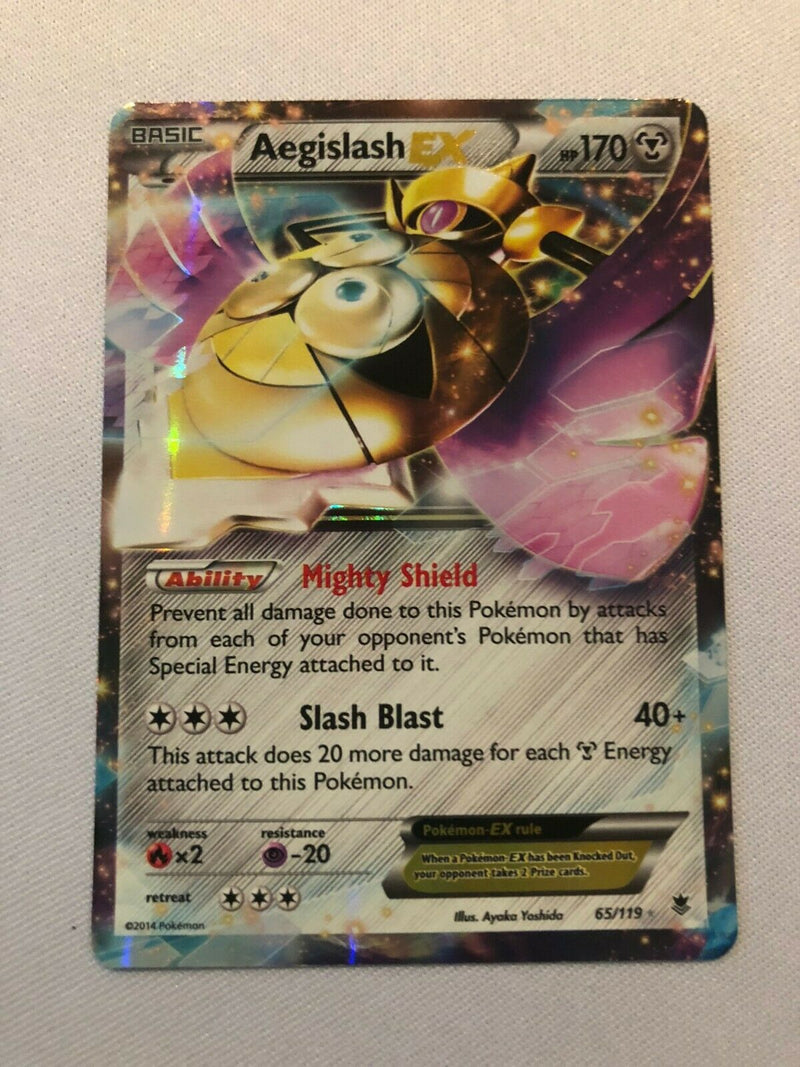 Aegislash EX 65/119 Phantom Forces Holo Pokemon Card Near Mint Aegislash EX 65/119 Phantom Forces Holo Pokemon Card Near Mint